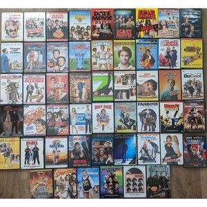 Wholesale Lot of 51  DVDs: Comedy, Will Ferrell, Ben Stiller, & more/Ship Faster